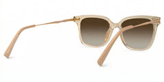 Jacqui Square Beige Eyeglasses and Clear Frame