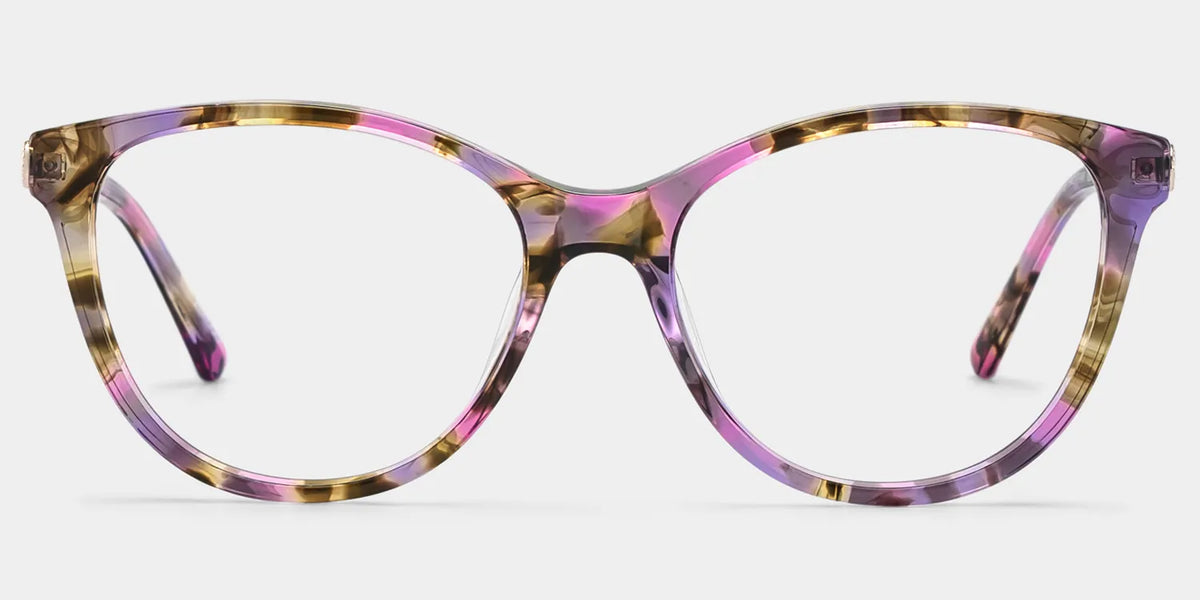 Eli Round Mixed Glasses Frames with Flowers for Women | ZEELOOL