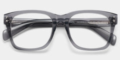 Fussell Square Gray Full-Frame Glasses | Zeelool