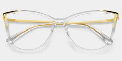 Cat eye Yomary Clear Frame Glasses | Zeelool