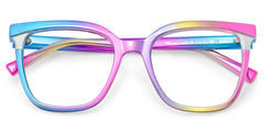 Leo Iridescent Square Prescription Glasses | Zeelool