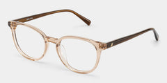 Allison Round Transparent Brown Glasses for the Female | ZEELOOL