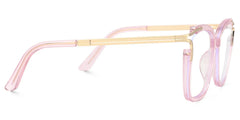 Spring hinges Sidibe Eyeglasses, Sidibe Pink Glasses -Zeelool