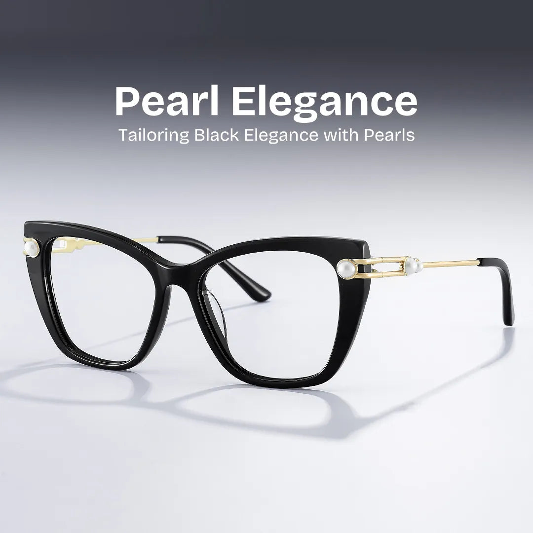 Victor Eyeglasses in Cat eye Black Frame | Zeelool