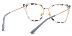 Martins TR90 Rectangle Blue Frame Glasses | Zeelool