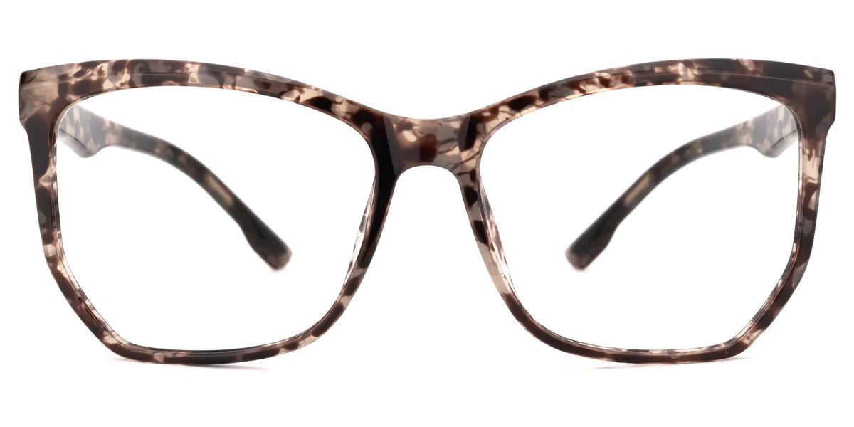 Libby Geometric Tortoise Glasses | Zeelool Glasses
