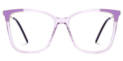 Purple Square Frame Glasses