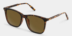 Malika Tortoise Frame Polarized Sunglasses with square Style Online | ZEELOOL