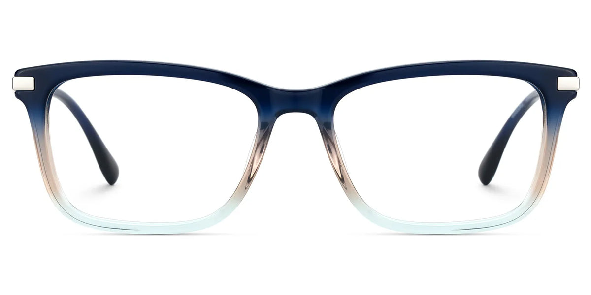 Zane Rectangle Blue Color Frame Glasses for Men | Zeelool