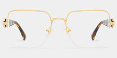 Lauren Gold Tortoise Frame Glasses with Square Frame Online | ZEELOOL