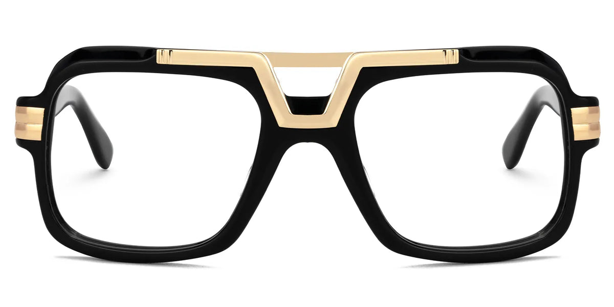 Croswell Acetate Aviator Black Frame Glasses | Zeelool
