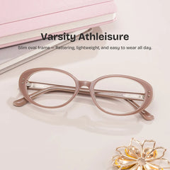Lennon Brown Oval Glasses | 80s Retro Athleisure