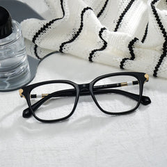Delilah Square Black Frame Eyeglasses for Women| ZEELOOL