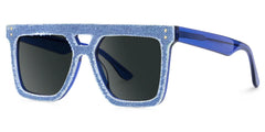 Rubin Denim Glasses, Blue Jean Frame Sunglasses