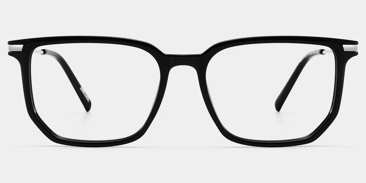 Michelle Black Rectangular Glasses for Men and Guys | ZEELOOL