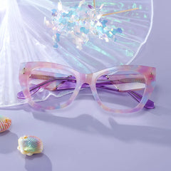 Skylar Purple Frame Glasses with Butterfly Frame Online | ZEELOOL