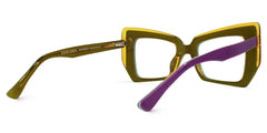 Verdejo Geometric Purple Eyeglasses and Glasses Frame