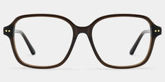 Clementine Chocolate Brown Square Glasses | ZEELOOL