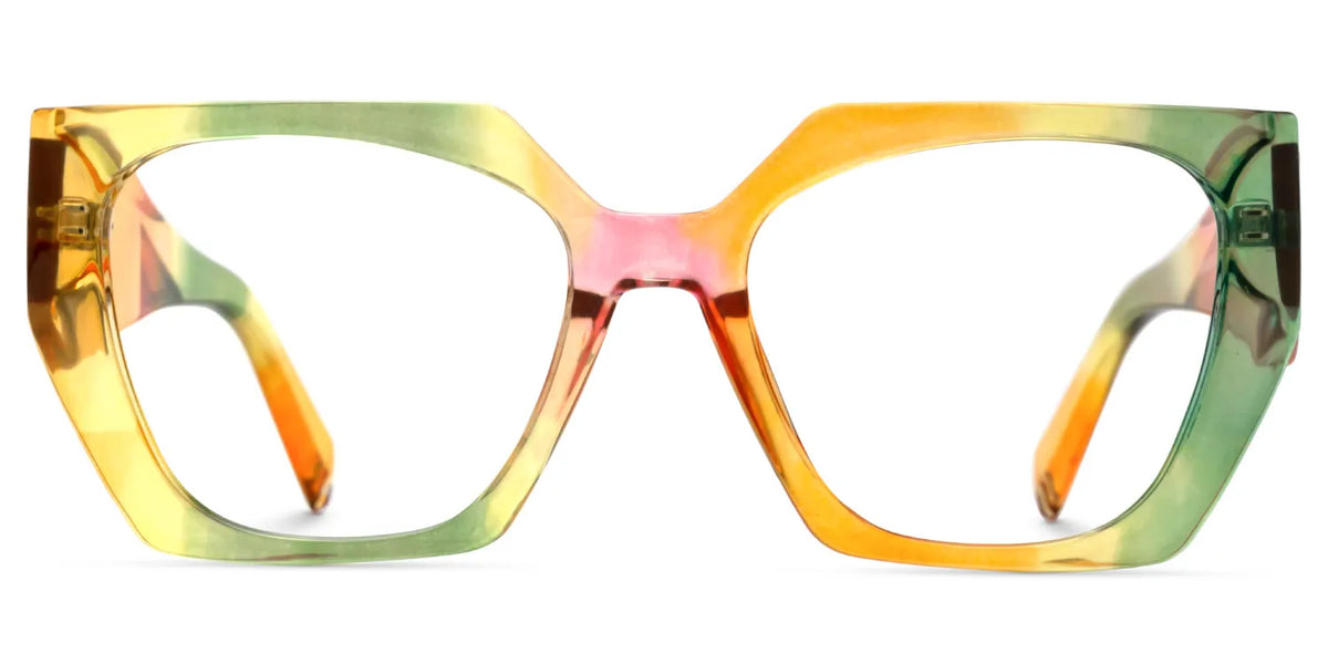 Sileidy Geometric Multicolor Funky Frame Glasses | Zeelool