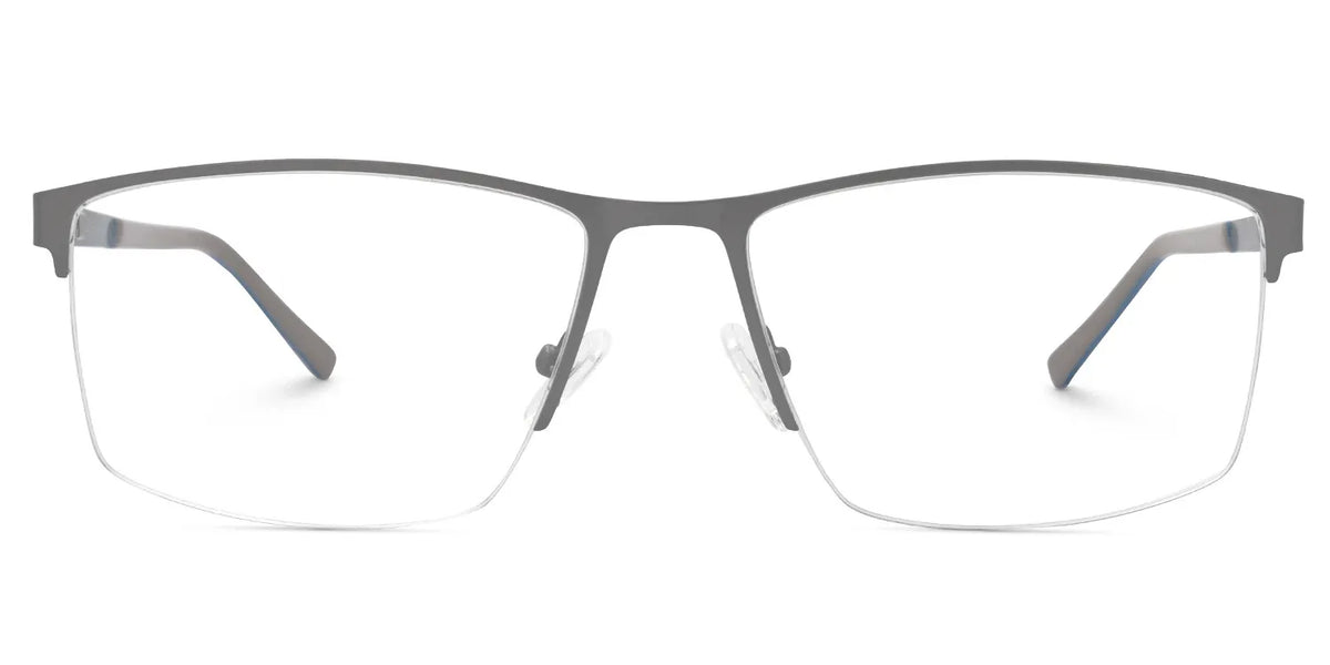 Graniela Eyeglasses in Rectangle Gray Frame | Zeelool