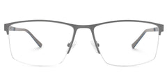 Graniela Eyeglasses in Rectangle Gray Frame | Zeelool
