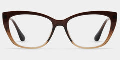 Harlow Brown Frame Glasses with Rectangle Frame Online | ZEELOOL