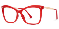 Isaebella Butterfly Red Eyeglasses and Thin Frames
