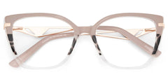 Cateye Shape Blue Light Blocking Glasses with Three Color Blocking