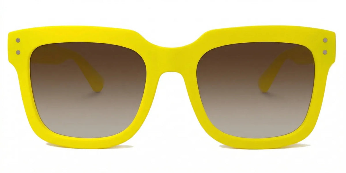 Liizbeett Square Yellow Frame Glasses | Zeelool Optical
