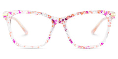 Eliot Rectangle Eyewear with Pink