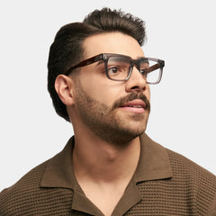 Square Katia Gray Color Frame Glasses | Zeelool