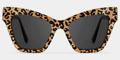 Designer Ansyah Cat Eye Leopard Print Frame Sunglasses