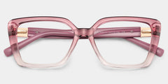 Emery Two-Tone Geometric Eyeglass Frames | ZEELOOL