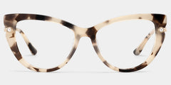 Cat eye Tortoise Eyeglasses- Maggie Mixed Frame Glasses