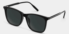 Malika Black Frame Polarized Sunglasses with square Style Online | ZEELOOL