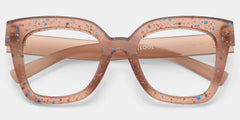 Malcolm Large Square Nerdy Glasses with Matte Brown