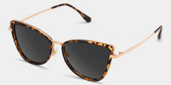 Cat eye Tortoise Eyeglasses- Sloane Mixed Frame Glasses