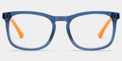Glide Dark Blue Frame Glasses with Square Frame Online | ZEELOOL