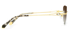 Rectangle Gold Eyeglasses- Seth Metal Frame Glasses