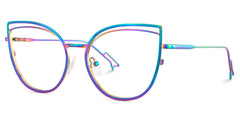 Spivey Cateye Metal Full Frame Eyeglasses | Zeelool