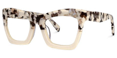 Benitez Square Two-Tone Frame and Pescription Glasses