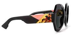 Geoffrey Geometric Black Sunglasses | Zeelool Glasses