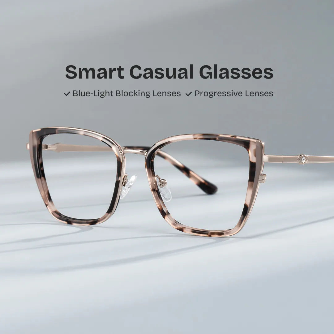 Juniper Eyeglasses in Square Tortoise Frame | Zeelool