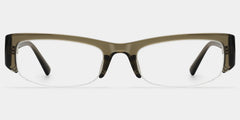 Trevor Clear Brown Rectangle Glasses for Teenager | ZEELOOL