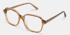Clementine Clear Brown Square Glasses for Teenager | ZEELOOL