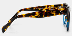Benitez Square Sunglasses and Blue-Tortoise Frames