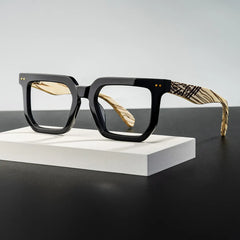 Square Black Frame Glasses - Full Frame Men's Glasses