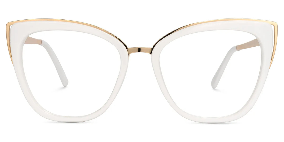 Ruiz Cateye White Glasses | Zeelool Glasses