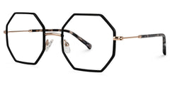 Geometric Griffith Black Frame Glasses for Sale | Zeelool