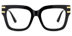 Square Cat-Eye Glasses With Black Color